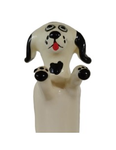 CONDOMERIE - PRESERVATIVO DECORATIVO PINTADO A MANO PERRO BLANCO FELIZ XL