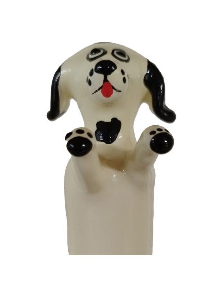 CONDOMERIE - PRESERVATIVO DECORATIVO PINTADO A MANO PERRO BLANCO FELIZ XL