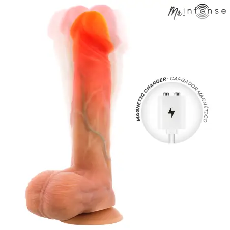 Logan Dildo Vibrador Silicona con Efecto Calor y Control