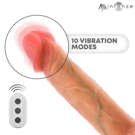 Logan Dildo Vibrador Silicona con Efecto Calor y Control