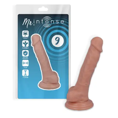 9 Pene Realístico 17.8 cm Ø 3 cm - Con Ventosa | MR Intense