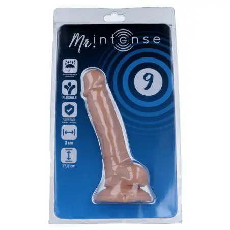 9 Pene Realístico 17.8 cm Ø 3 cm - Con Ventosa | MR Intense