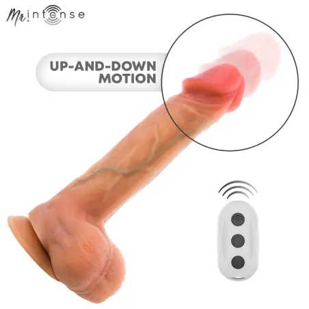 Logan Dildo Vibrador Silicona con Efecto Calor y Control