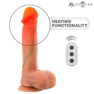 Logan Dildo Vibrador Silicona con Efecto Calor y Control