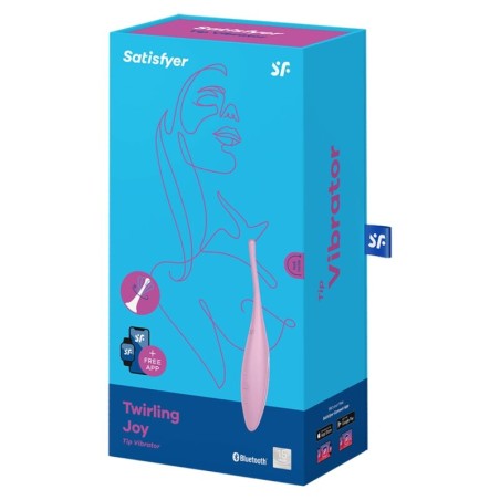 SATISFYER - TWIRLING JOY ESTIMULADOR CLITORIS ROSA SATISFYER CONNECT