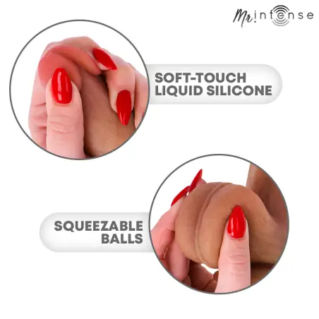 Logan Dildo Vibrador Silicona con Efecto Calor y Control
