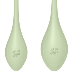SATISFYER - YONI POWER 2 KIT DE ENTRENAMIENTO VERDE SATISFYER BALLS 2