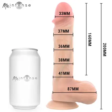 Logan Dildo Vibrador Silicona con Efecto Calor y Control