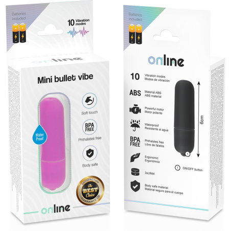 ONLINE - MINI BALA VIBRADORA LILA ONLINE