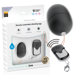 ONLINE - HUEVO VIBRADOR CONTROL REMOTO S NEGRO ONLINE