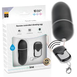 ONLINE - HUEVO VIBRADOR CONTROL REMOTO L NEGRO ONLINE