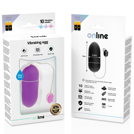 ONLINE - HUEVO VIBRADOR WATERPROOF LILA ONLINE