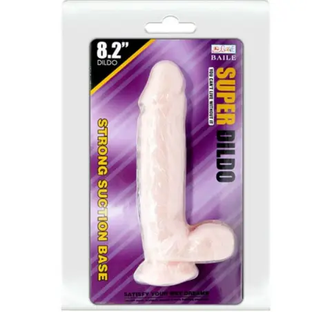 Super Dildo Realístico Natural 21.5 cm - Con Ventosa | Baile