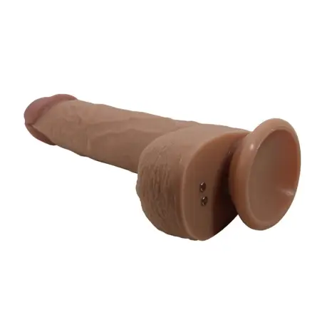 Tommy Vibrador Realístico con Empuje Marrón Oscuro Control