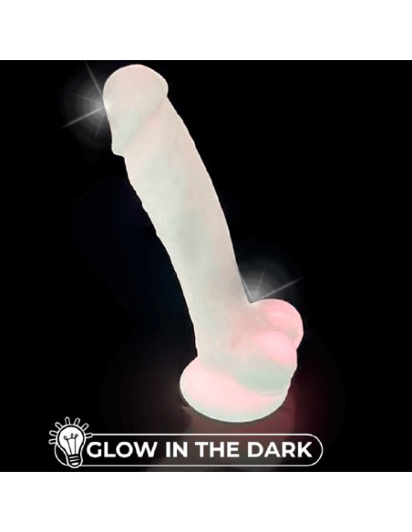 SILEXD - MODELO 1 PENE REALÍSTICO SILICONA PREMIUM SILEXPAN ROSA FLUORESCENTE 17.5 CM 