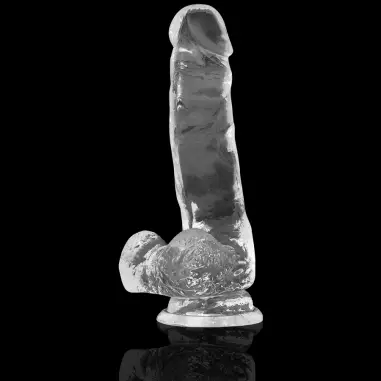 Clear Dildo Realista Transparente 18.5 cm Ø 3.8 cm | X RAY
