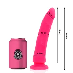 DELTA CLUB - DILDO REALISTA ROSA SILICONA MEDICA 20 CM -O- 4 CM