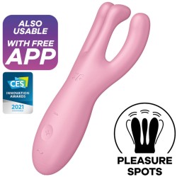 SATISFYER - THREESOME 4 VIBRADOR APP ROSA SATISFYER CONNECT