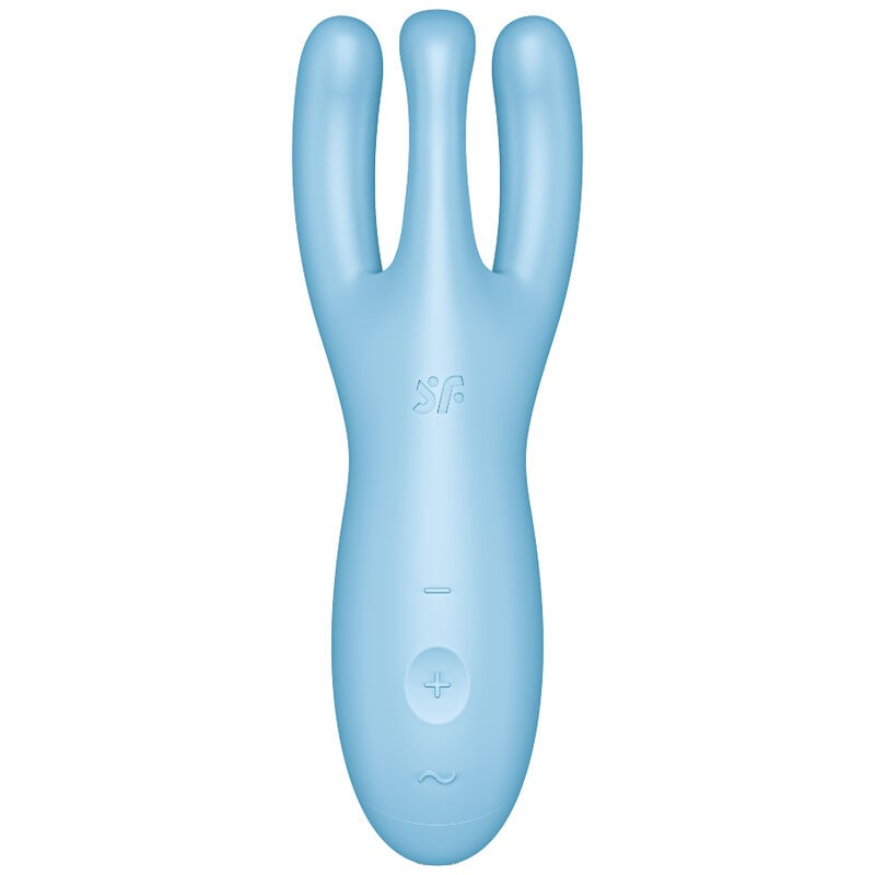 SATISFYER - THREESOME 4 VIBRADOR APP AZUL 