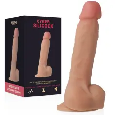 CYBER SILICOCK - ANSEL REALÍSTICO SILICONA LÍQUIDA 15.5 CM -O- 2.9 CM 2