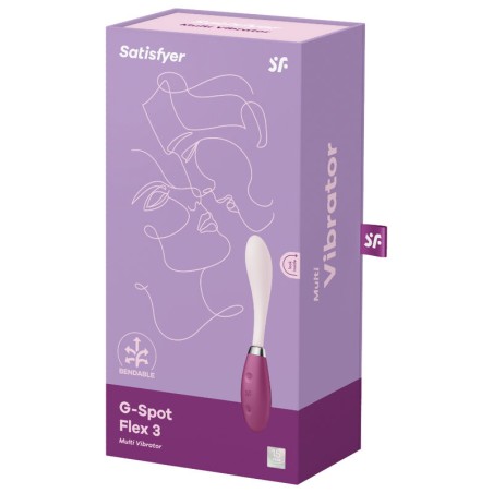 SATISFYER - G-SPOT FLEX 3 MULTI VIBRADOR ROJO SATISFYER VIBRATOR