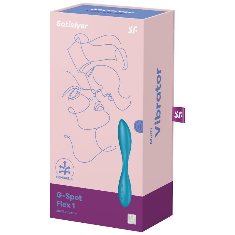 SATISFYER - G-SPOT FLEX 1 MULTI VIBRADOR AZUL 