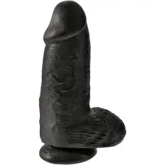 KING COCK - PENE REALÍSTICO CHUBBY 23 CM NEGRO 2