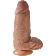 KING COCK - PENE REALÍSTICO CHUBBY 23 CM CARAMELO 2