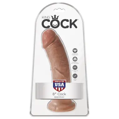 Pene Realístico 19.5 cm Caramelo - Sumergible | King Cock