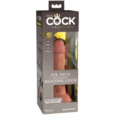 Élite Dildo Realístico Silicona 15.2 cm Caramelo | King Cock