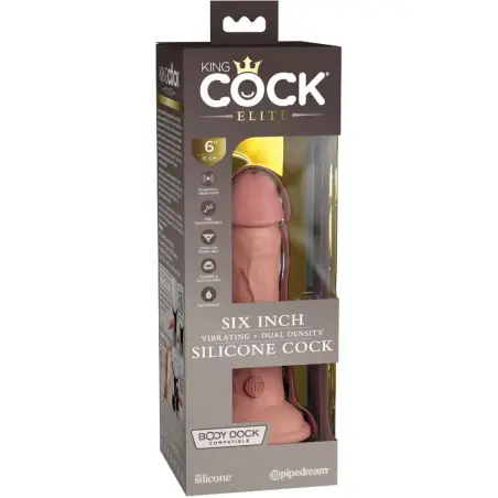 Élite Dildo Realístico Vibrador & Silicona 15.2 cm
