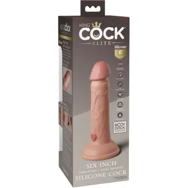 Élite Dildo Realístico Vibrador & Silicona 15.2 cm