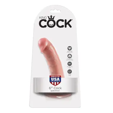 6 Pene Natural 15.2 cm - Sumergible | King Cock