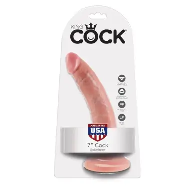 7 Pene Natural 17.8 cm - Sumergible | King Cock