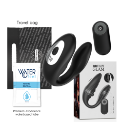 BRILLY GLAM- COUPLE PULSING & VIBRATING CONTROL REMOTO BRILLY GLAM