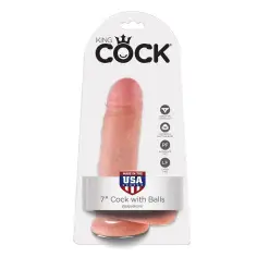 KING COCK - 7 PENE REALÍSTICO NATURAL 17.8 CM 2