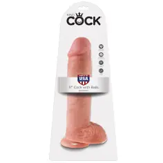 KING COCK - 11 PENE REALÍSTICO NATURAL 28 CM 2