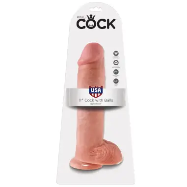 11 Pene Realístico Natural 28 cm - Sumergible | King Cock