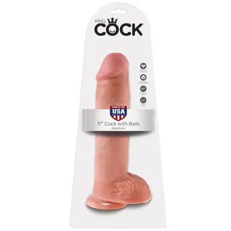 11 Pene Realístico Natural 28 cm - Sumergible | King Cock