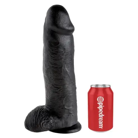 KING COCK - PENE REALISTICO NEGRO 30.48 CM