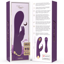 TREASURE - LAURENCE RABBIT VIBRADOR COMPATIBLE CON LA TECNOLOGÍA WATCHME WIRELESS TREASURE 2
