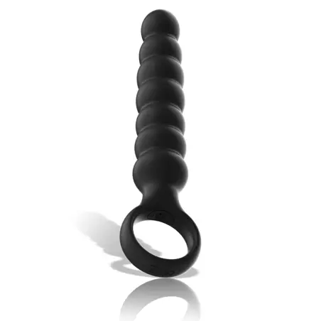 Bob Potente Vibrador Dilatador Anal Silicona | Black&silver