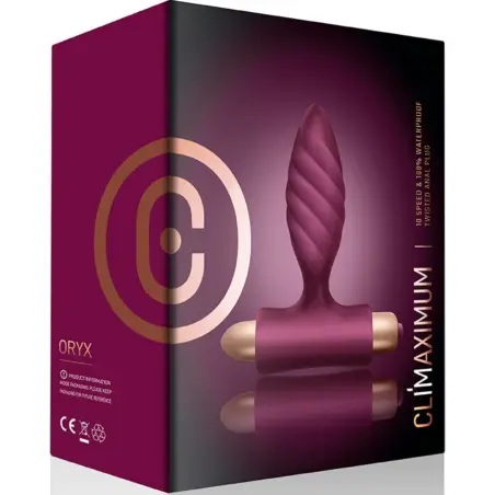 Oryx Plug Anal Trenzado - 10 Velocidades | Climaximum