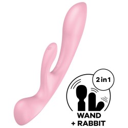 SATISFYER - TRIPLE OH VIBRADOR HÍBRIDO ROSA SATISFYER VIBRATOR
