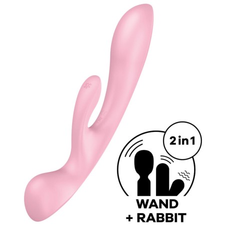 SATISFYER - TRIPLE OH VIBRADOR HÍBRIDO ROSA SATISFYER VIBRATOR