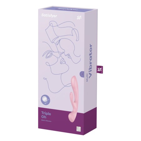 SATISFYER - TRIPLE OH VIBRADOR HÍBRIDO ROSA SATISFYER VIBRATOR