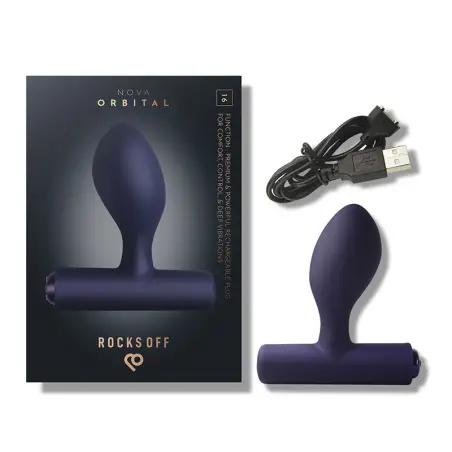 Nova Orbital Premium Plug Anal Recargable 16 Funciones Azul