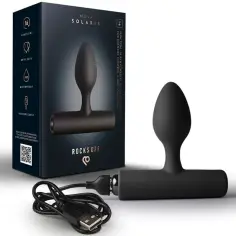 ROCKS-OFF - NOVA SOLARIS PLUG ANAL FINO RECARGABLE 16 FUNCIONES NEGRO
