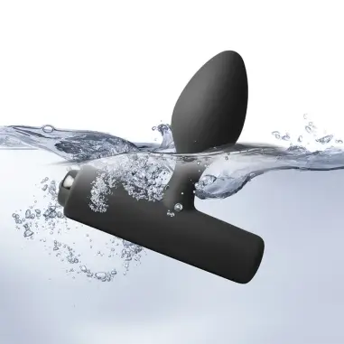 Nova Solaris Plug Anal Fino Recargable 16 Funciones Negro