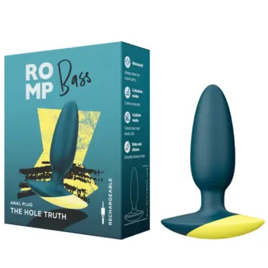 Bass Plug Anal Vibrador 10 cm Verde - 6 Modos | ROMP